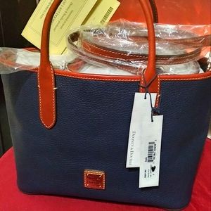 Blue and Brown Dooney & Bourke handbag